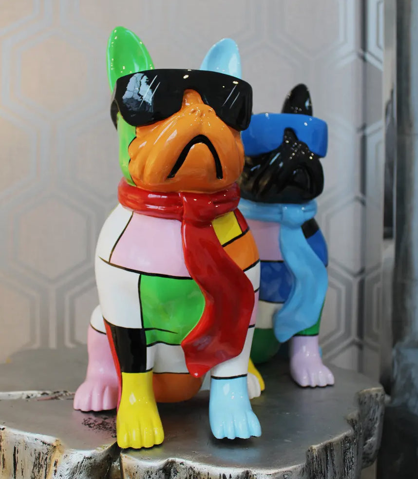 Bulldog Statue (Patch Work)
