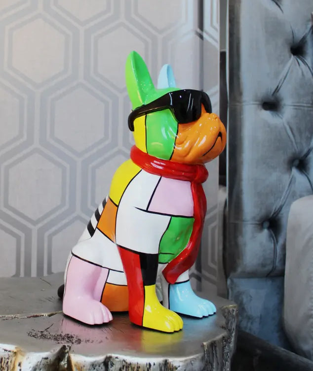 Bulldog Statue (Patch Work)